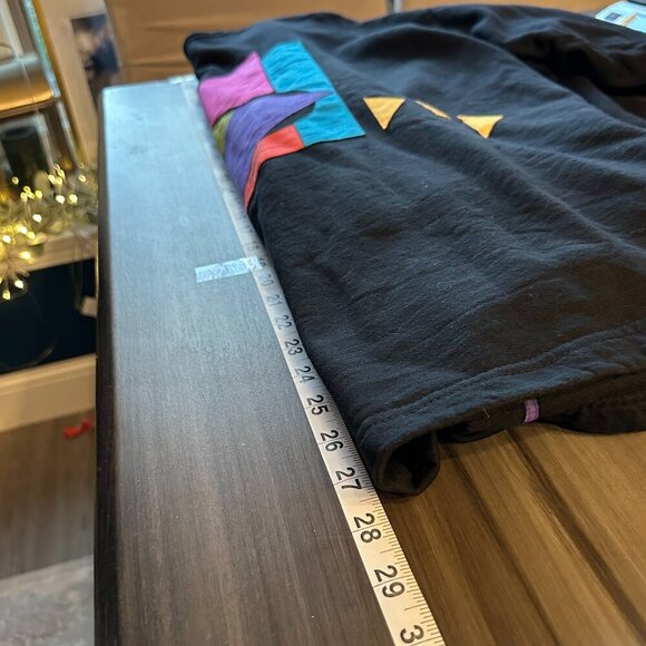 Nu Views Women Vintage Button Up Sweatshirt in Black Size XXL Geometric Shapes - Picture 9 of 9